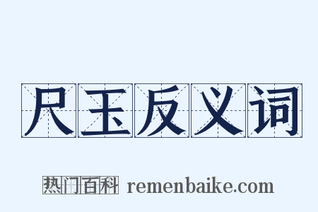 尺玉反义词是什么意思的图片